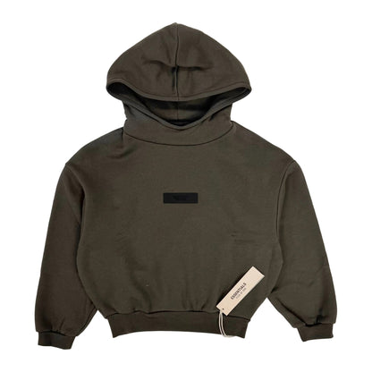 Fear of God Essentials Kids Gray Patch Hoodie