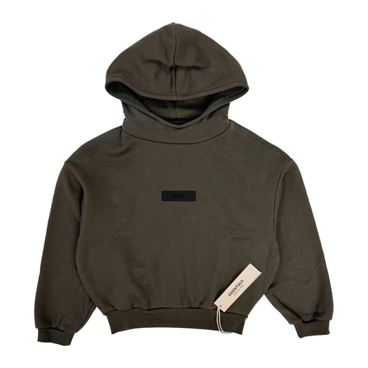 Fear of God Essentials Kids Gray Patch Hoodie