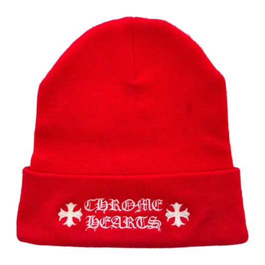 Chrome Hearts Logo Beanie Red (Pre-Owned)