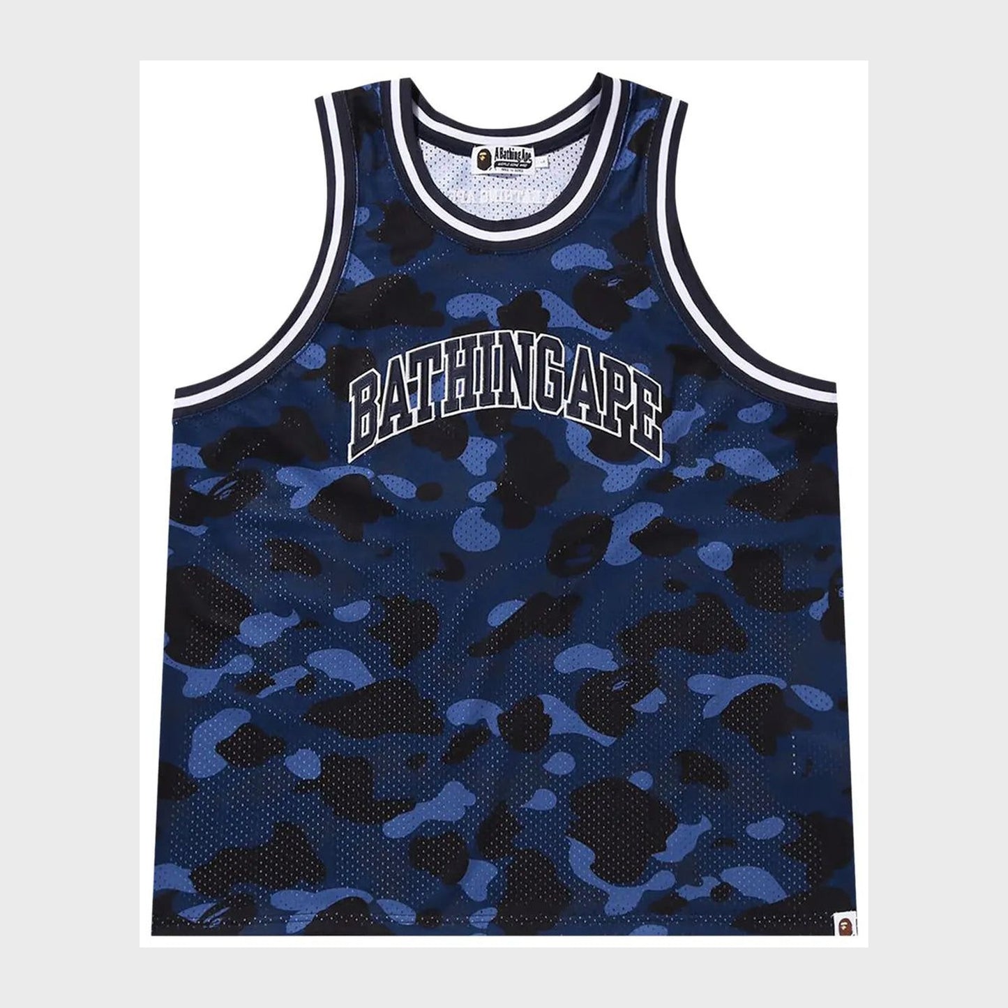 BAPE Color Camo Basketball Tank Top 'Navy'