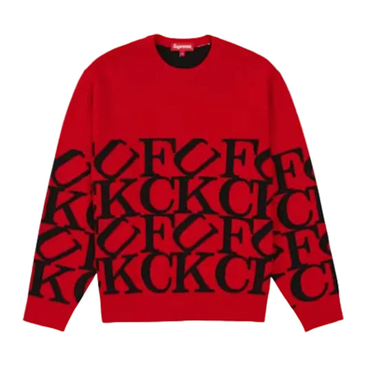 Supreme Fuck Sweater 'Red'