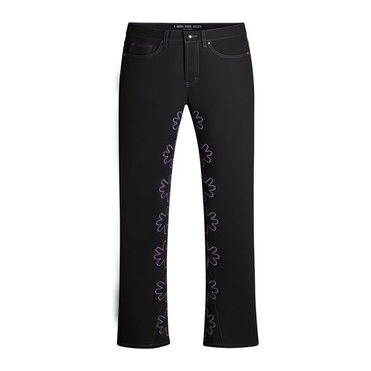 LostShdws DRKSHDWS Outline Denim Pant 'Purple'