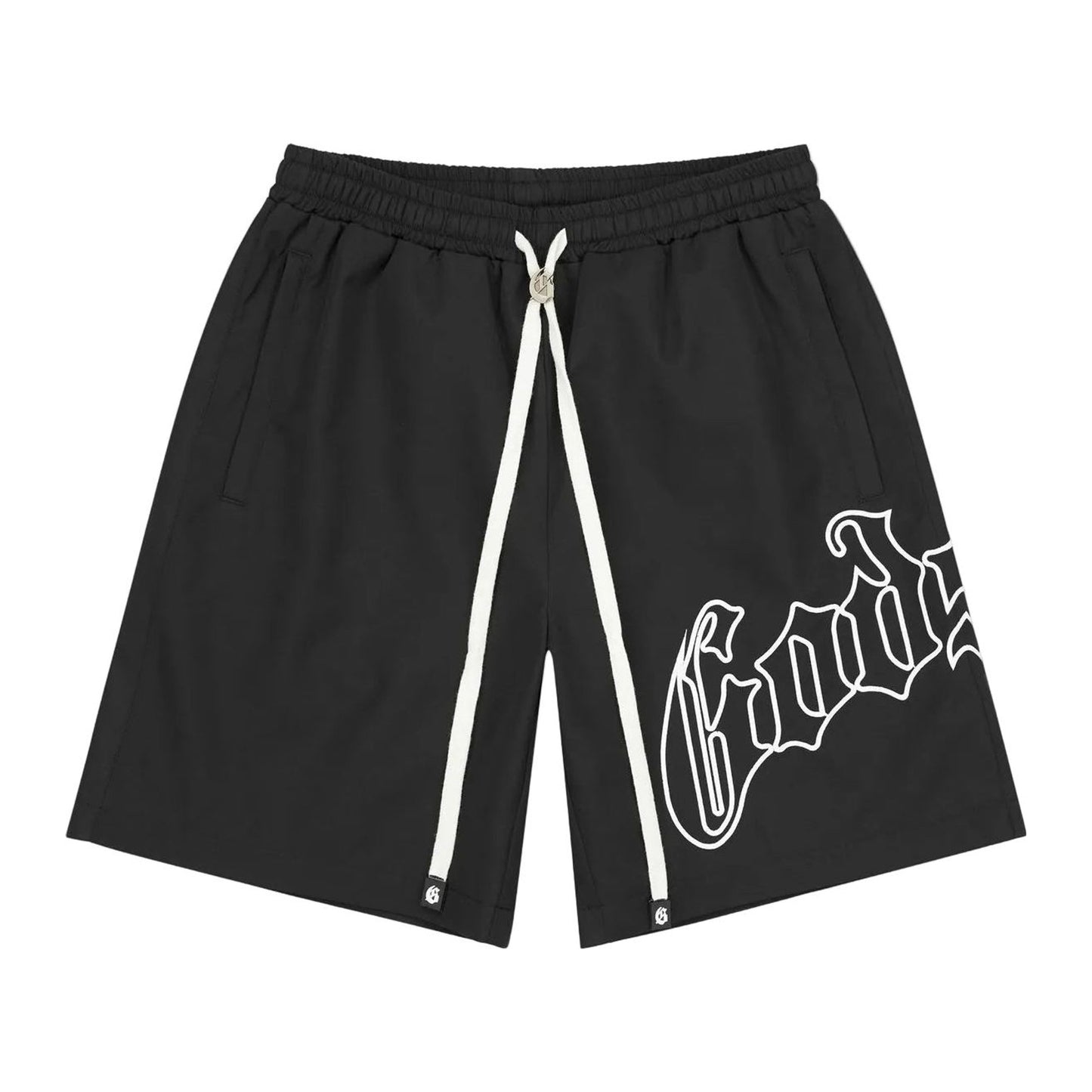Godspeed OG Logo Nylon Shorts 'Black/White'