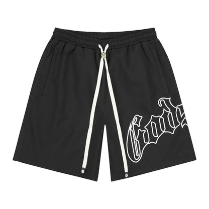 Godspeed OG Logo Nylon Shorts 'Black/White'