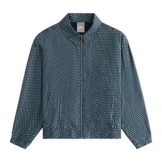 Kith Gesa Monogram Silk Coach Jacket 'Navy'