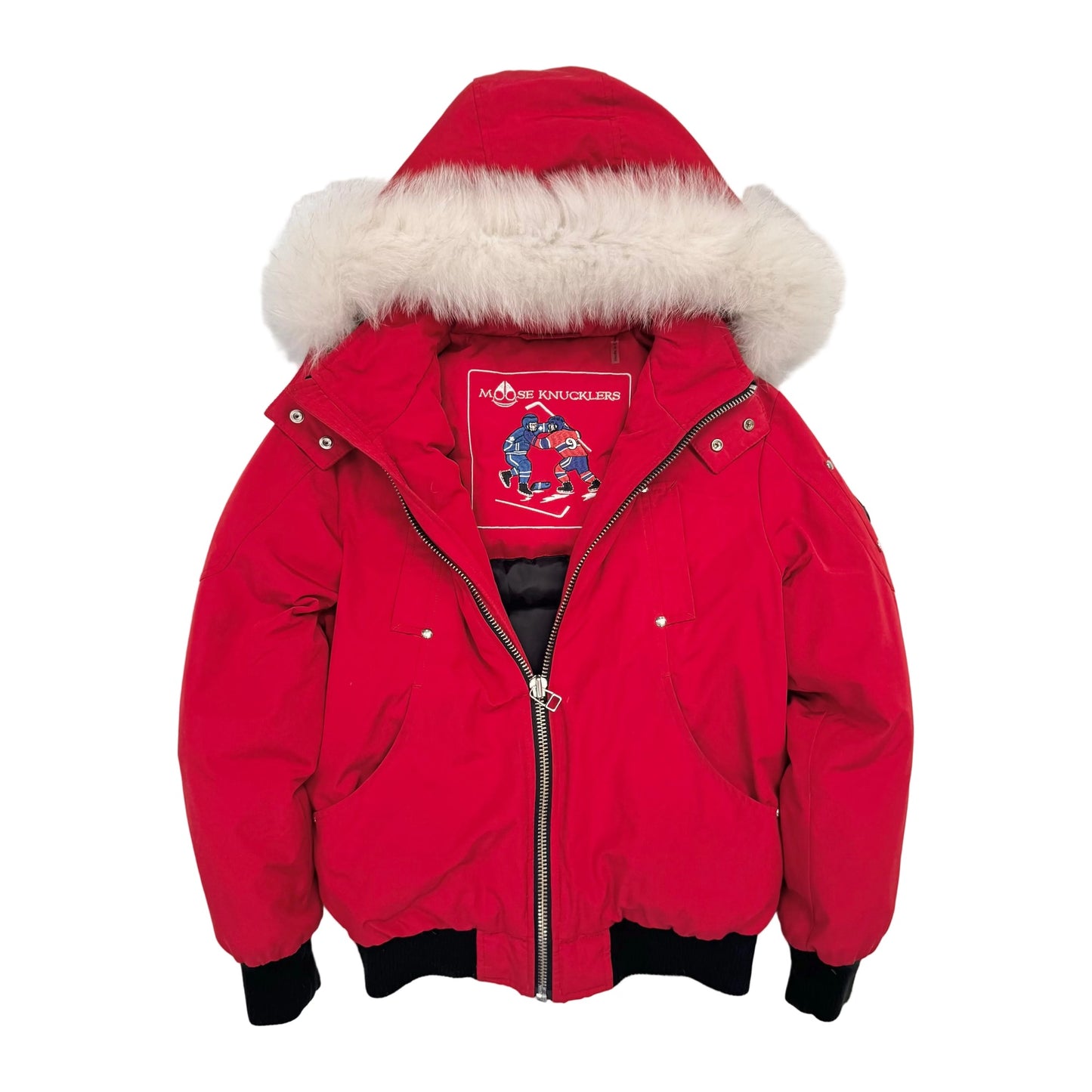 Moose Knuckles Kids Balistic Bomber Zip-Up Fur Jacket (Pre-Owned)