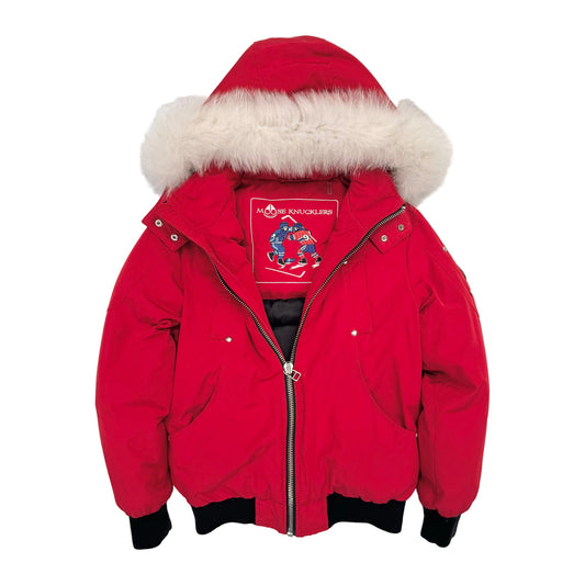 Moose Knuckles Kids Balistic Bomber Zip-Up Fur Jacket (Pre-Owned)