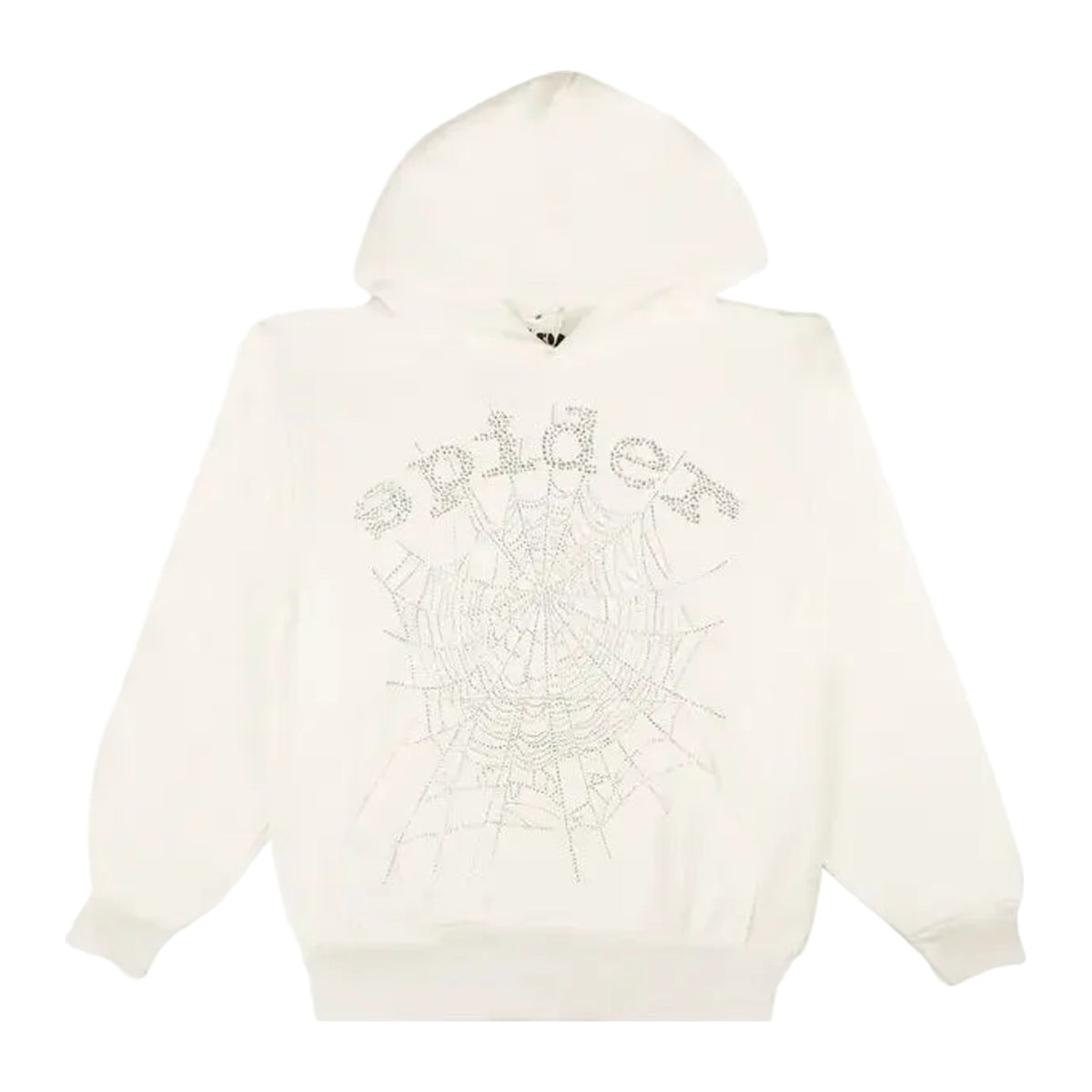 Sp5der OG Rhinestone Hoodie 'White'