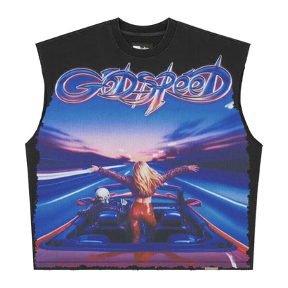 Godspeed FUN Sleeveless T-shirt 'Black Wash'