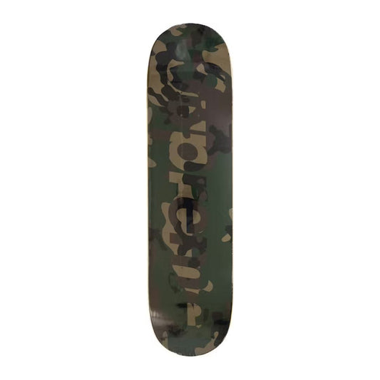 Supreme Camo Logo Skateboard Deck Woodland Camo