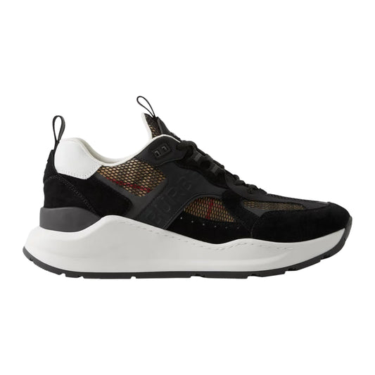 Zapatillas Burberry de malla con relieve en negro