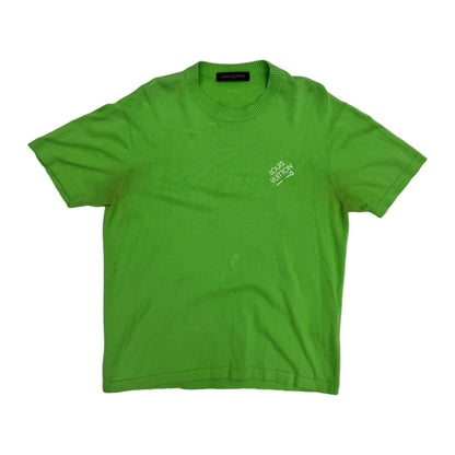 Louis Vuitton Signature Short-Sleeve Crewneck T-Shirt 'Green/White' (Pre-Owned)