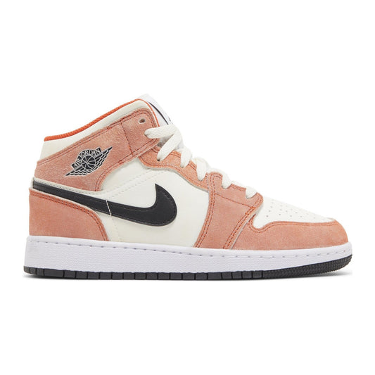 Jordan 1 Mid SE Orange Suede (GS)