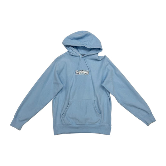 Supreme Bandana Box Logo Hooded Sweatshirt 'Light Blue'
