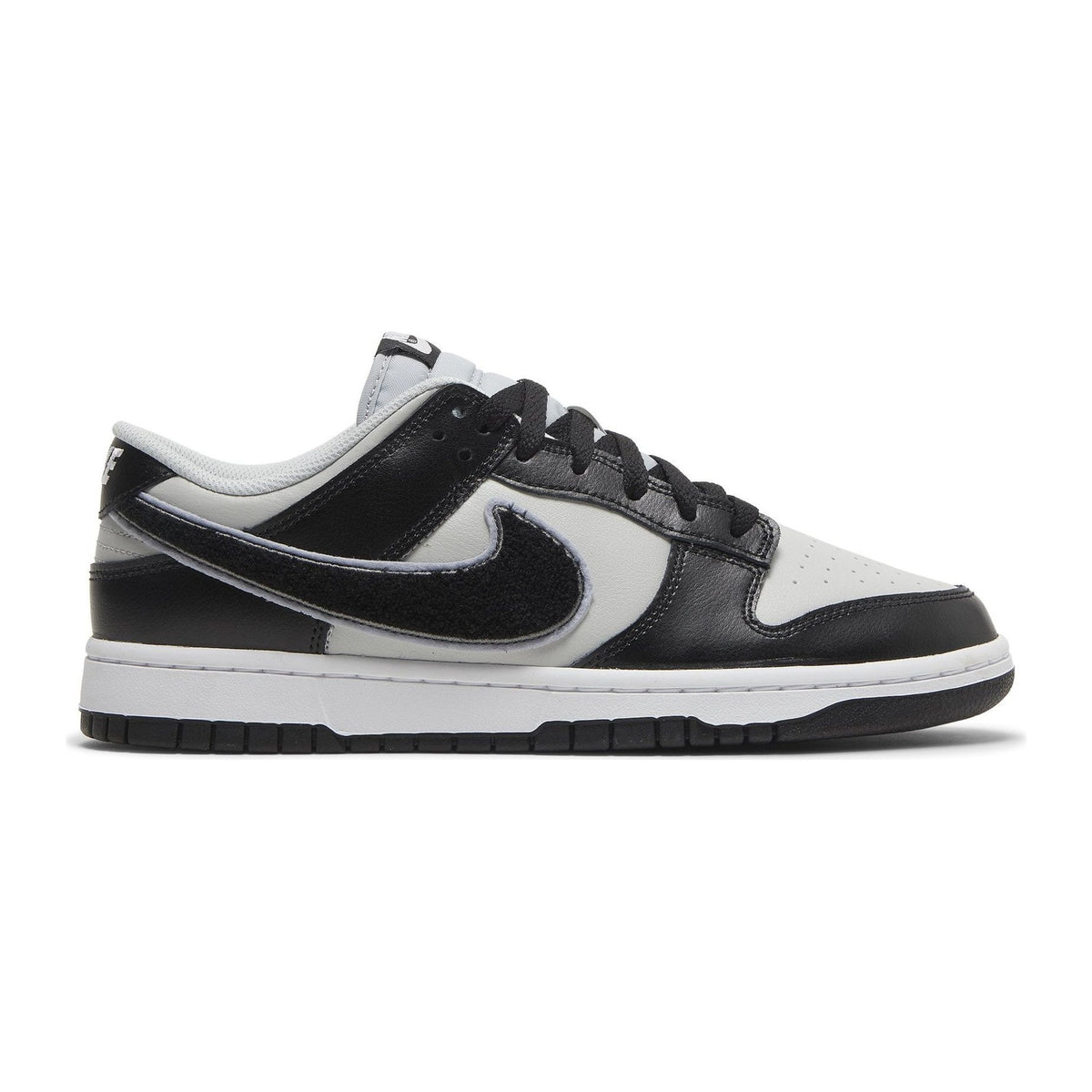 Nike Dunk Low Chenille Swoosh Negro Gris