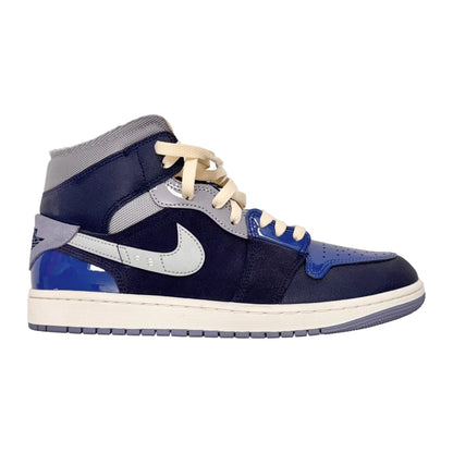Jordan 1 Mid SE Craft Obsidian French Blue Ashen Slate White (Pre-Owned)