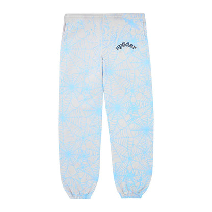 Sp5der AOP Web Sweatpants 'Heather Grey'