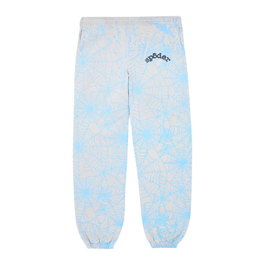 Sp5der AOP Web Sweatpants 'Heather Grey'