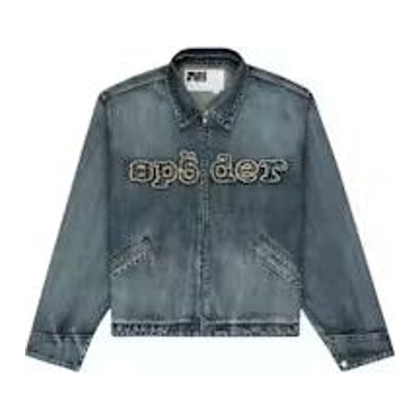Sp5der Denim Work Jacket Light Blue Wash