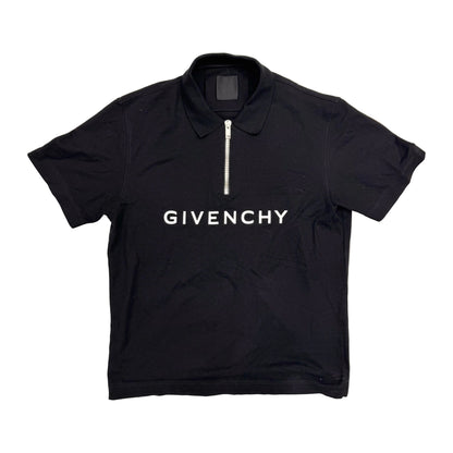 Givenchy Men's 4G Pique Zip Polo Shirt (Pre-Owned)
