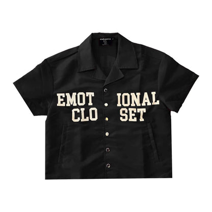 Mixed Emotion Black Backyard Nylon Shirt