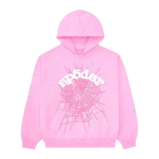 Sp5der OG Web Hoodie 'Pink'