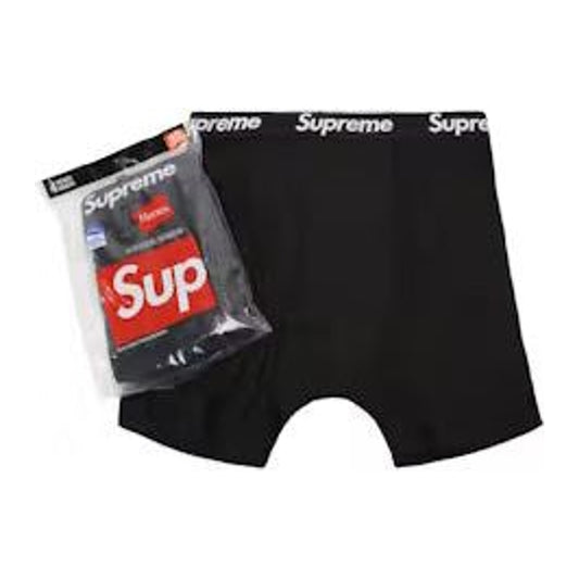Supreme Hanes Boxer Briefs (4 Pack) 'Black'
