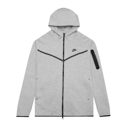 Nike Sportswear Kids' Tech Fleece Full-Zip Hoodie Dark Grey Heather/Black