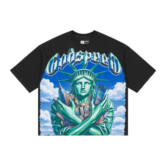 Godspeed Empire Guardian T-shirt (Black Wash)