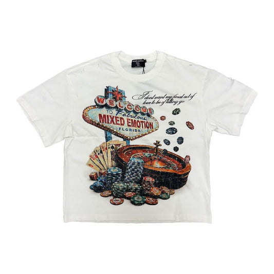 Mixed Emotion Lottery Tee 'White'