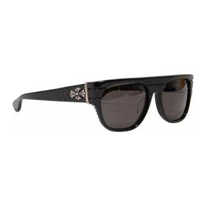 Gafas de sol Jacktastic con forma de corazón cromado en negro