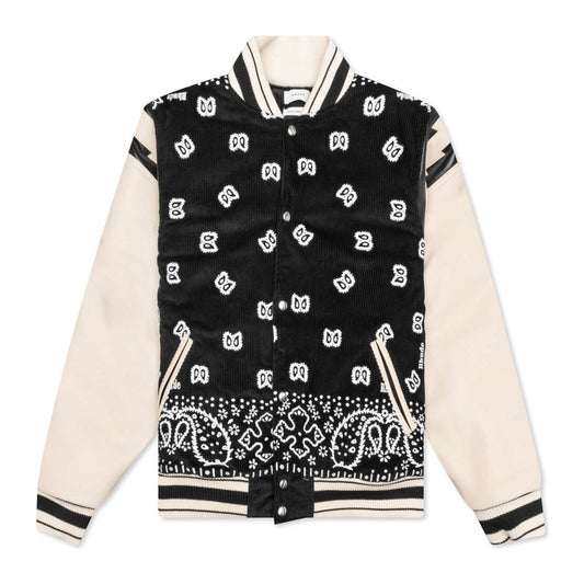Rhude Bandana Bomber Jacket 'Black/White'
