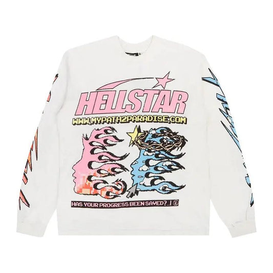 Hellstar Pixel Long-Sleeve Tee 'White'