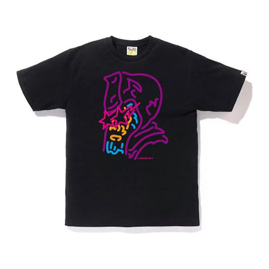 BAPE Neon Sign General Tee 'Black'