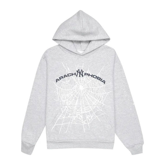Sp5der Arach NY Phobia Hoodie 'Ash Grey'