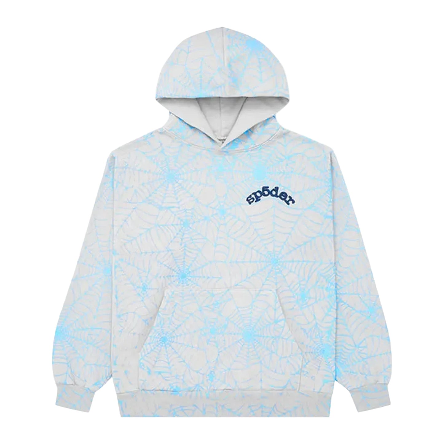 Sp5der AOP Web Hoodie 'Heather Grey'