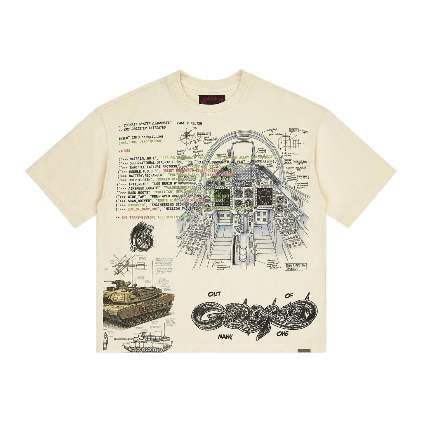 Godspeed Art Of War T-shirt (Bone)