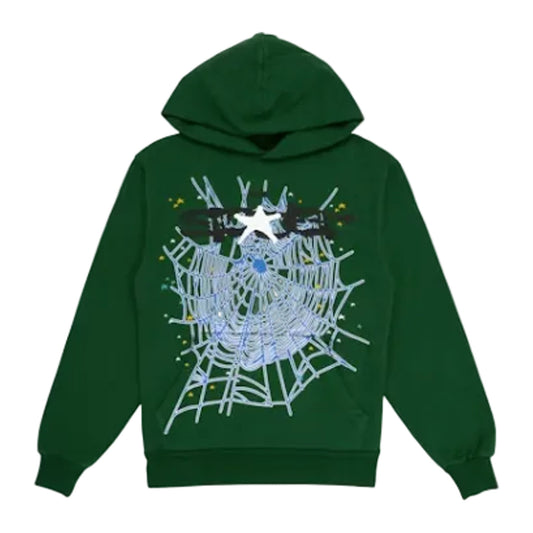 Sp5der Web Hoodie 'Hunter Green'