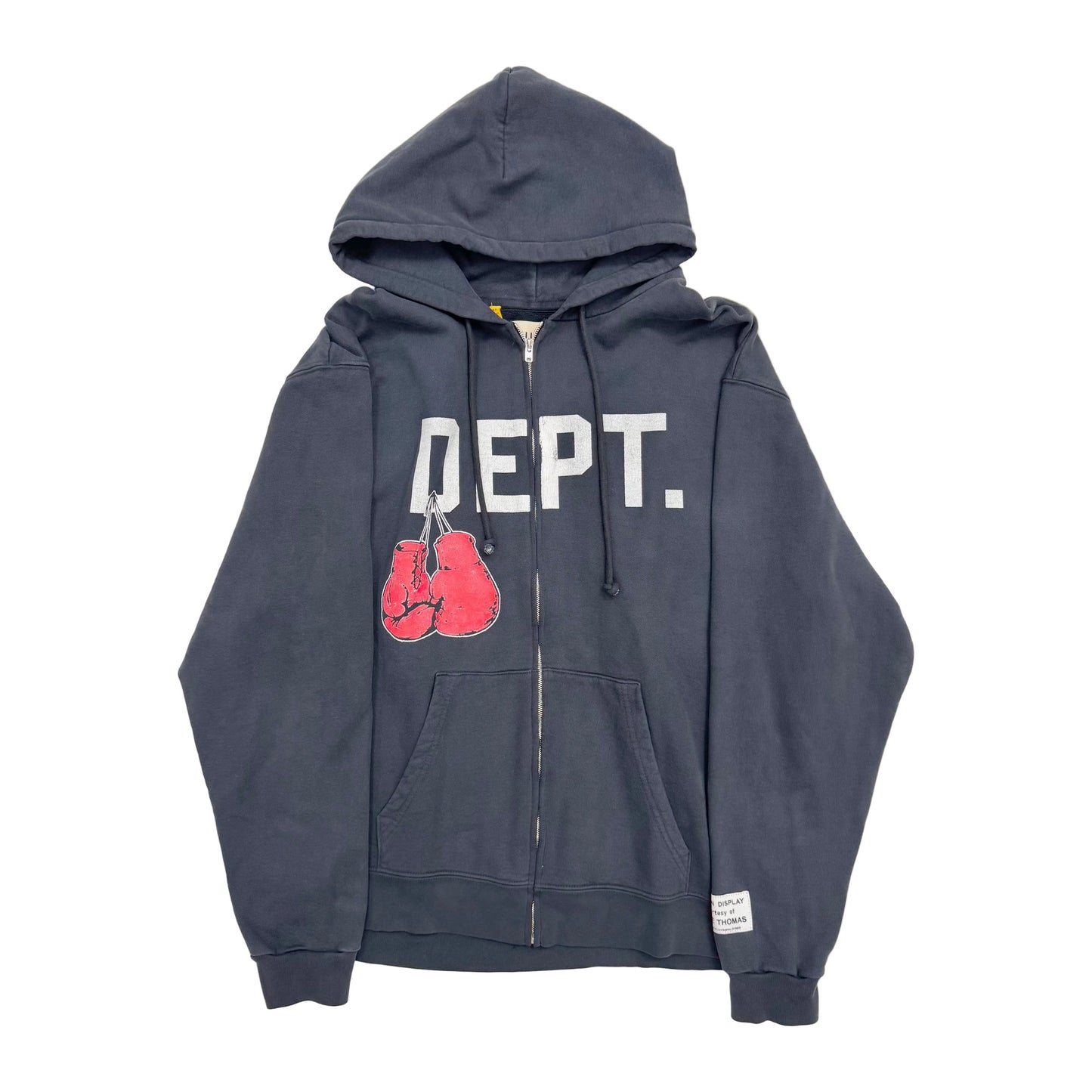 Gallery Dept. Boxing Merch Zip Hoodie Vintage Black (Pre-Owned)