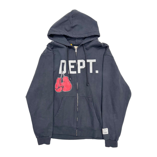Gallery Dept. Boxing Merch Zip Hoodie Vintage Black (Pre-Owned)