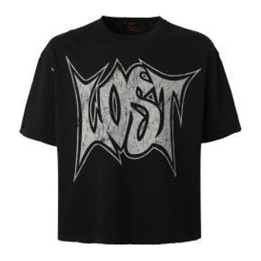Lost intricacy Black Lost Outline T-Shirt