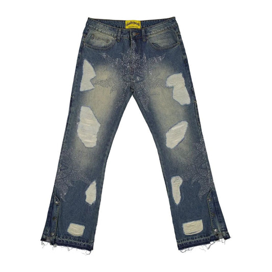 Godspeed Crystal Vizion Denim Jeans (Blue)