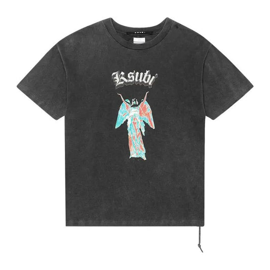 Ksubi Angelik Ekcess T-Shirt 'Acid Black'