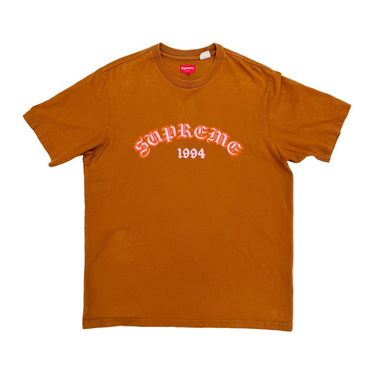 Supreme Old English T-Shirt 'Brown/Pink' (Pre-Owned)