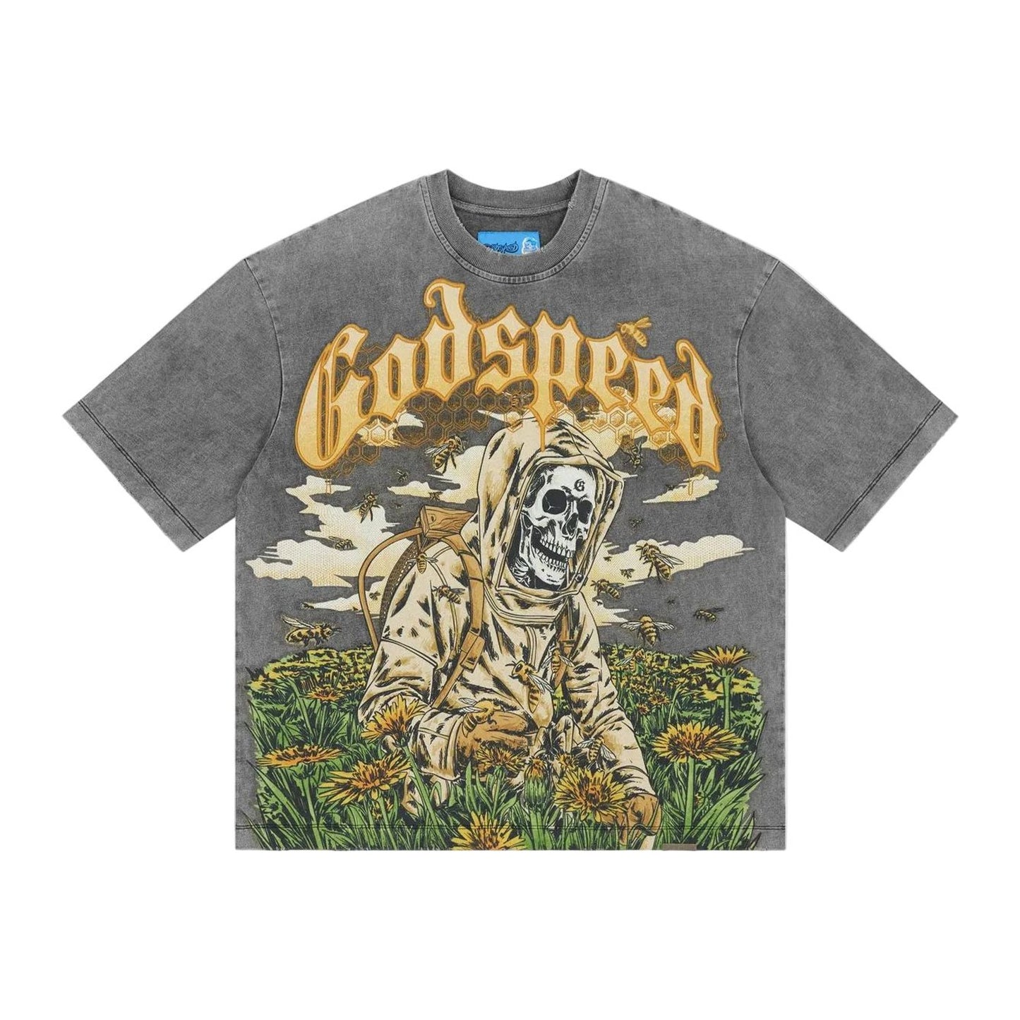 Godspeed Save the Bees II T-shirt NG (Grey Wash)