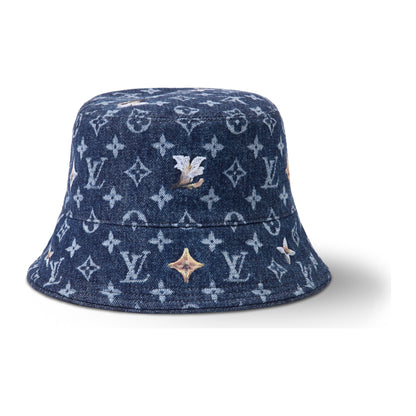 Louis Vuitton Monogram Flower Denim Bucket Hat