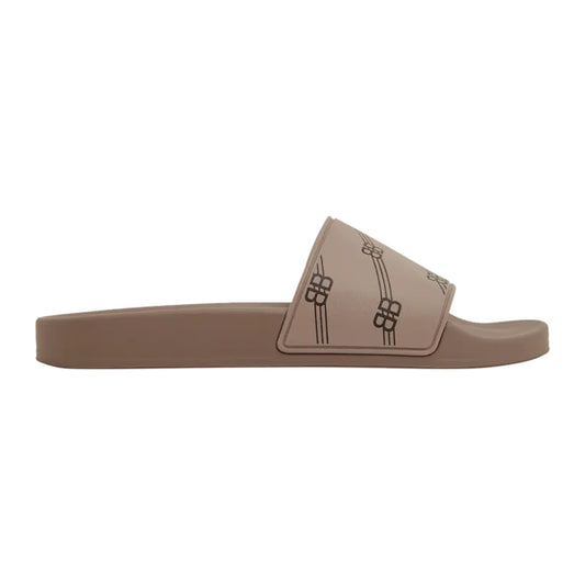 Balenciaga Wmns Pool Slides 'BB Monogram - Brown