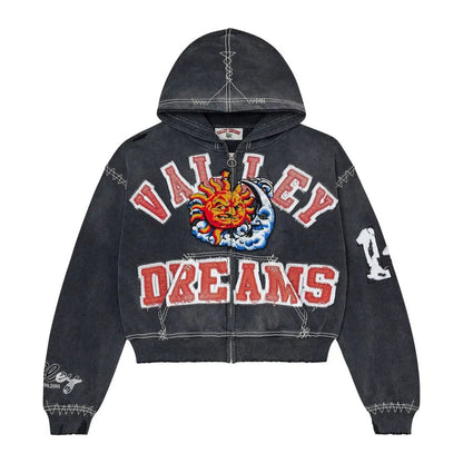 Vale Forever Sunny Zip Up Black