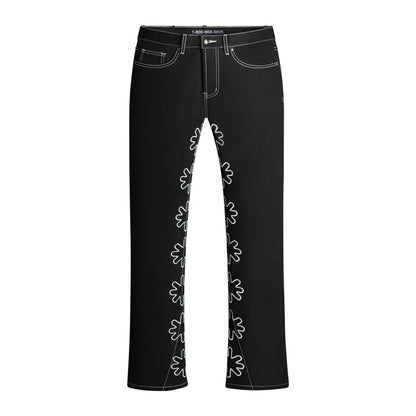 Lostshdws OG Drk Outline Denim Pant 'White'