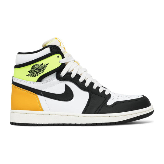 Jordan 1 Retro High White Black Volt University Gold